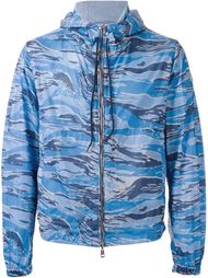 куртка-ветровка с камуфляжным принтом  Moncler