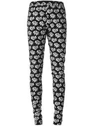брюки с цветочной аппликацией Jean Paul Gaultier