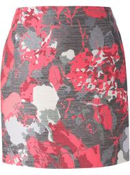 жаккардовая юбка мини с цветочным узором  Antonio Berardi