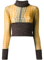 укороченный двухтонный свитер  Jean Paul Gaultier Vintage
