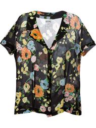 рубашка с цветочным принтом Moschino Vintage
