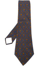 галстук с цепочным принтом Hermès Vintage