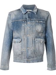 джинсовая куртка с потёртостями Fadeless