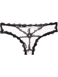 трусы с кружевными оборками Fleur Du Mal
