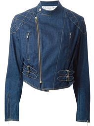 джинсовая байкерская куртка  Christian Dior Vintage