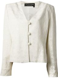 пиджак с фактурой с мотивом ладоней Jean Louis Scherrer Vintage