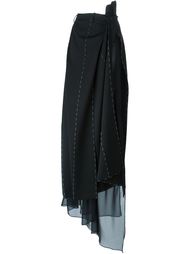 длинная драпированная юбка  Maison Margiela