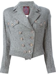 твидовая байкерская куртка  John Galliano Vintage
