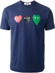 футболка с принтом в форме сердец Comme Des Garçons Play