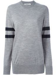 свитер с полосками на рукавах T By Alexander Wang