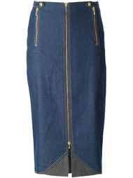 джинсовая юбка-миди Christian Dior Vintage
