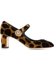 туфли Мэри Джейн 'Jackie' с бархатной отделкой Dolce &amp; Gabbana
