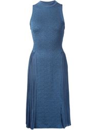 платье без рукавов со складками Nina Ricci