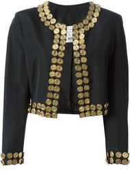 куртка с отделкой из металлических монет Moschino Vintage