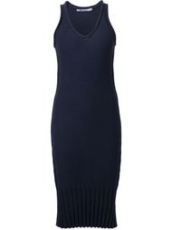 платье с подолом в рубчик T By Alexander Wang