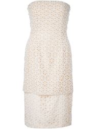 платье с цветочной вышивкой  Alexander McQueen
