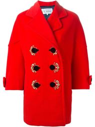 декорированное двубортное пальто Gianfranco Ferre Vintage