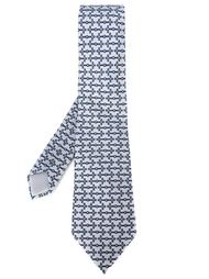 галстук с крестообразным узором Hermès Vintage