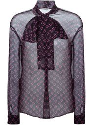прозрачная блузка с принтом наушников Au Jour Le Jour