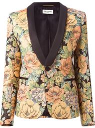жаккардовый блейзер с цветочным рисунком Saint Laurent