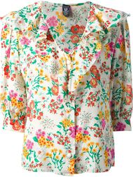 рубашка в цветочный принт Emanuel Ungaro Vintage