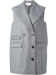 двубортное пальто без рукавов Antonio Berardi