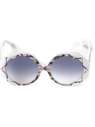 'Pinstripe Lace' patterned sunglasses Cutler &amp; Gross