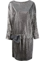 платье с металлическим блеском Lanvin Vintage