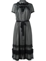 платье-рубашка с прозрачным верхним слоем Comme Des Garçons Vintage