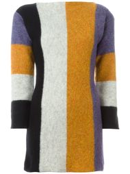 платье-свитер дизайна колор-блок Jean Paul Gaultier Vintage