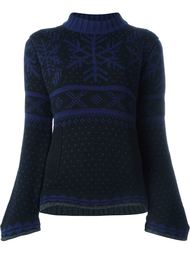 свитер с расклешенными рукавами Sacai Luck