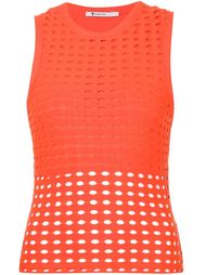 перфорированный топ без рукавов T By Alexander Wang
