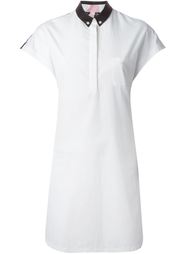 платье-рубашка с контрастной кружевной спиной  Giamba