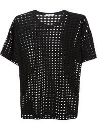 перфорированная футболка T By Alexander Wang