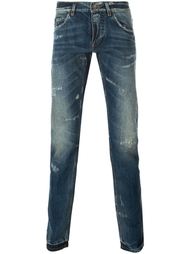 джинсы с потертой отделкой Dolce &amp; Gabbana