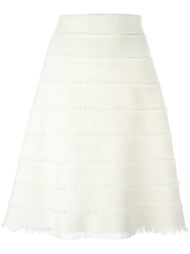 юбка А-силуэта с необработанными краями Burberry Prorsum