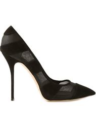 туфли с сетчатыми вставками Casadei