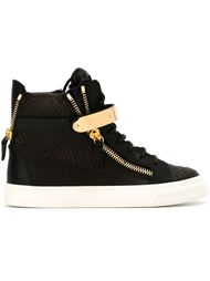 хай-топы с эффектом змеиной кожи  Giuseppe Zanotti Design