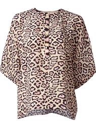 блузка с леопардовым принтом Givenchy