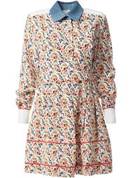 платье-рубашка с монограммным принтом Fendi