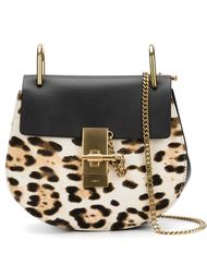 леопардовая сумка на плечо 'Drew' Chloé