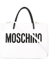 сумка-тоут с логотипом  Moschino