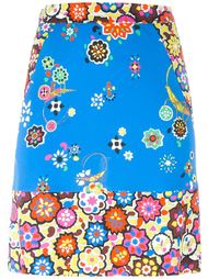 юбка с цветочным принтом Emilio Pucci