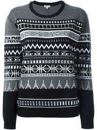свитер с вышитым принтом-логотипом Kenzo