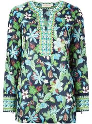 блузка с цветочным принтом   Tory Burch