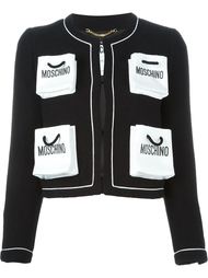 жакет с карманами в форме сумок Moschino