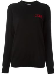 свитер с вышивкой 'Love' Givenchy
