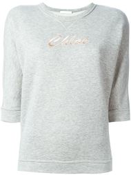 толстовка с вышитым логотипом Chloé