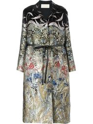 пальто с жаккардовым узором птиц и цветов Valentino