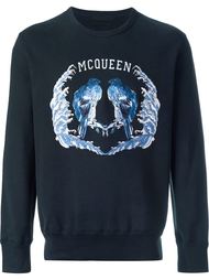 толстовка с вышивкой птиц Alexander McQueen